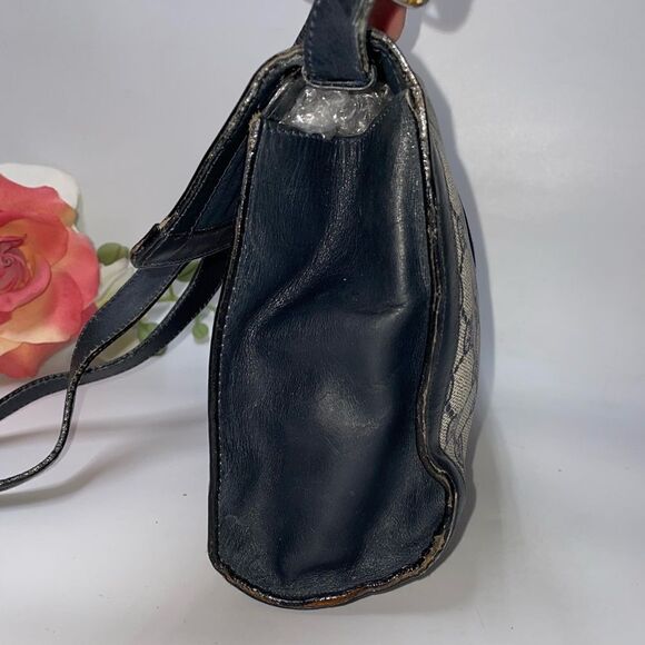 Authentic GUCCI Blue Web Ophidia Front Flap Shoulder Bag Crossbody - Picture 6 of 12